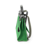 Hermes Herbag Zip Green Black Toile Officier Handbag — view 3
