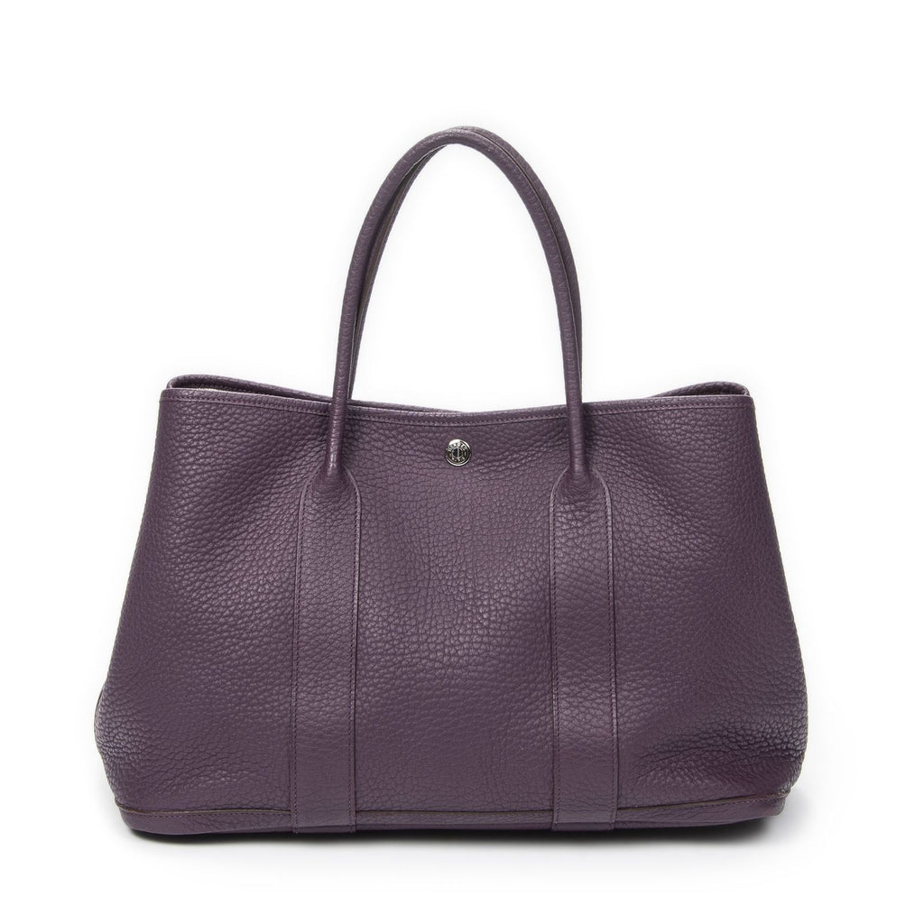 Hermes Garden Party Purple Negonda Leather — view 5