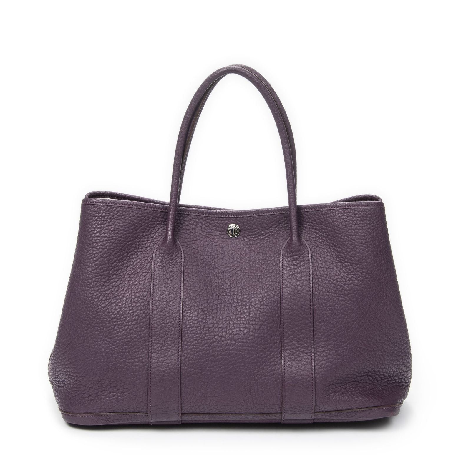 Hermes Garden Party Purple Negonda Leather — view 5