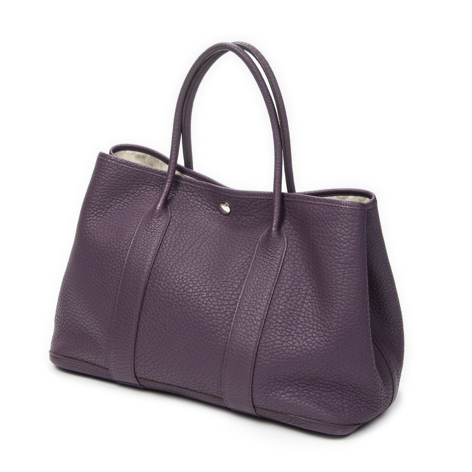 Hermes Garden Party Purple Negonda Leather — view 2