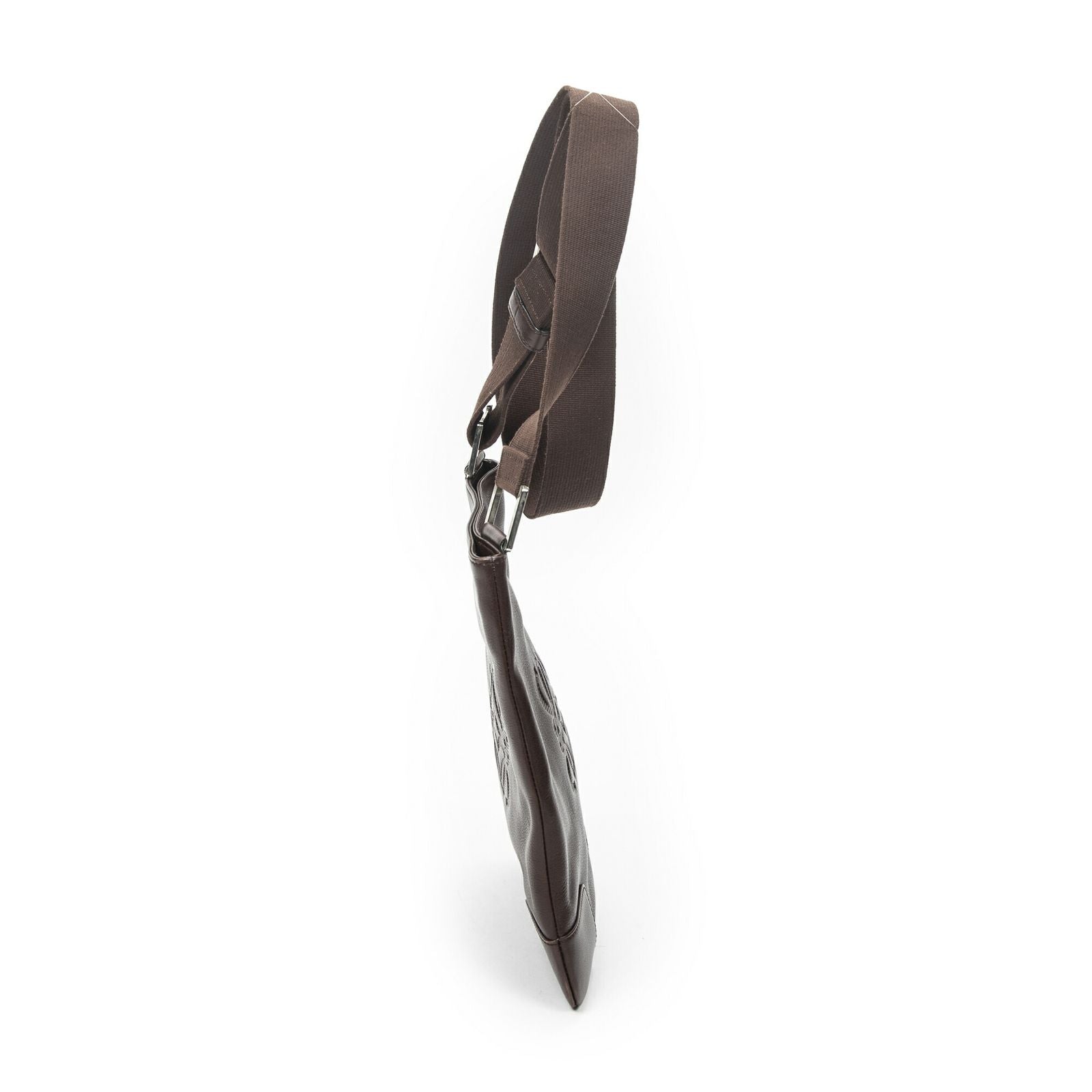 Loewe Anagram Flat Crossbody Brown Calfskin Leather — view 4