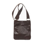 Loewe Anagram Flat Crossbody Brown Calfskin Leather