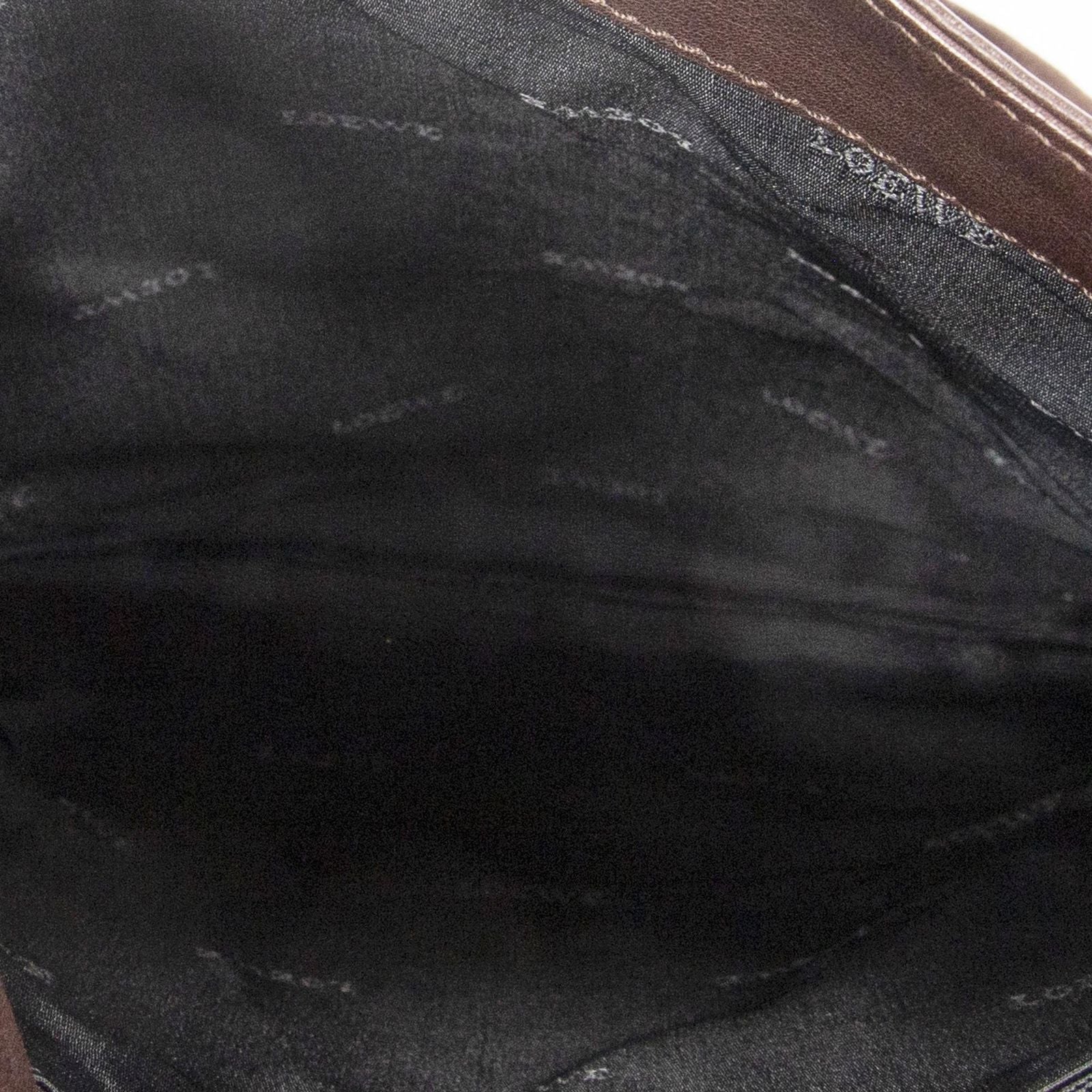 Loewe Anagram Flat Crossbody Brown Calfskin Leather — view 9