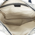 Gucci Half Moon Zip Messenger Gray Navy Supreme Canvas — view 9