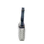 Gucci Half Moon Zip Messenger Gray Navy Supreme Canvas — view 3