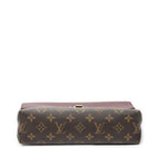 Louis Vuitton Saint Placide Burgundy Brown Monogram Canvas Shoulder — view 6