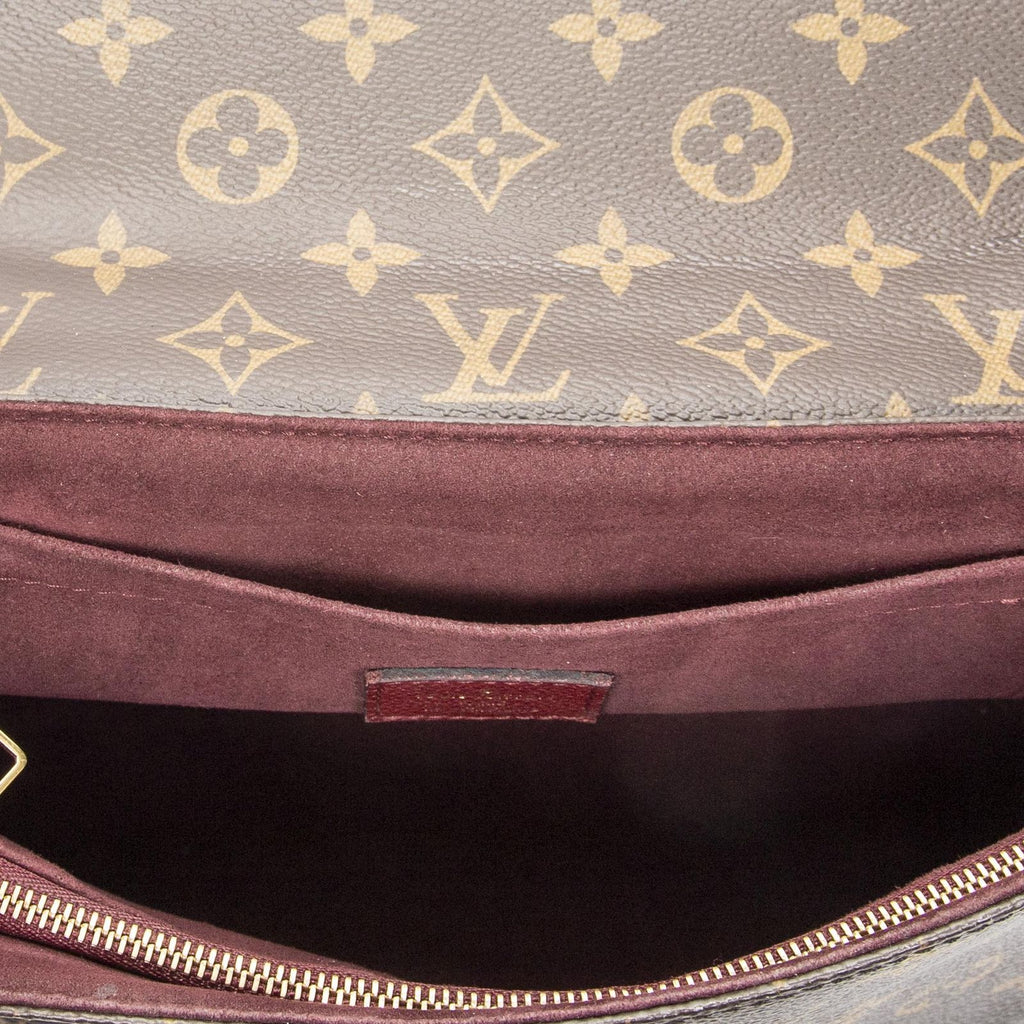 Louis Vuitton Saint Placide Burgundy Brown Monogram Canvas Shoulder — view 9
