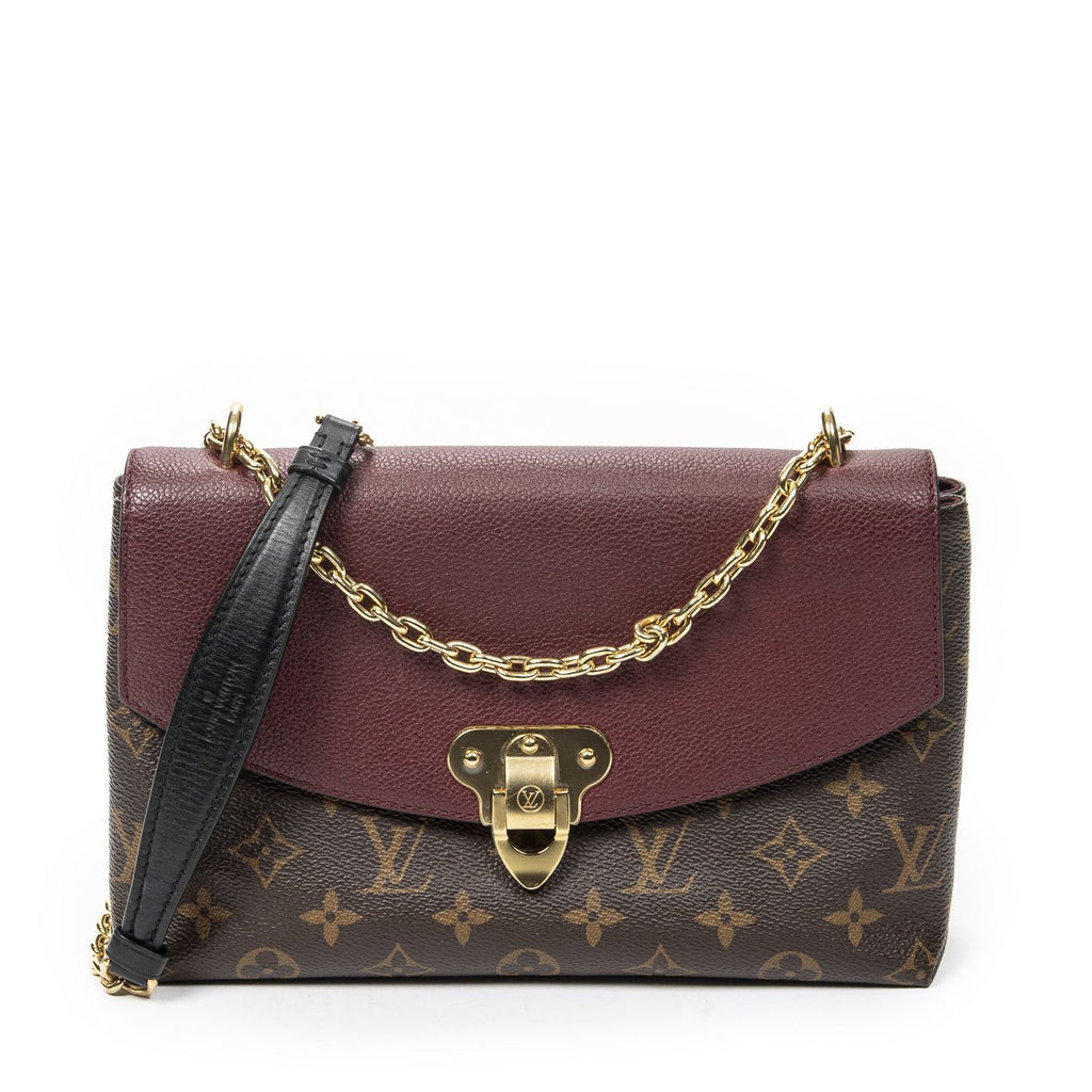 Louis Vuitton Saint Placide Burgundy Brown Monogram Canvas Shoulder