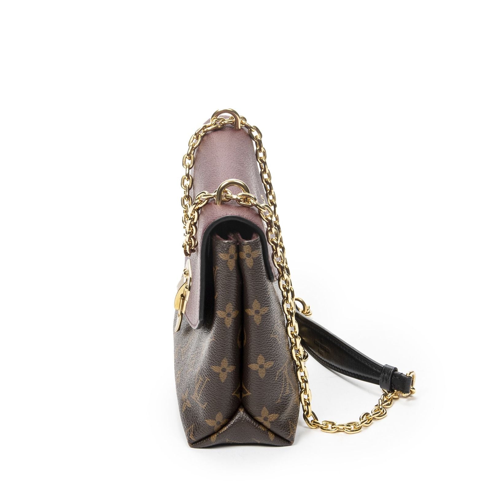 Louis Vuitton Saint Placide Burgundy Brown Monogram Canvas Shoulder — view 3