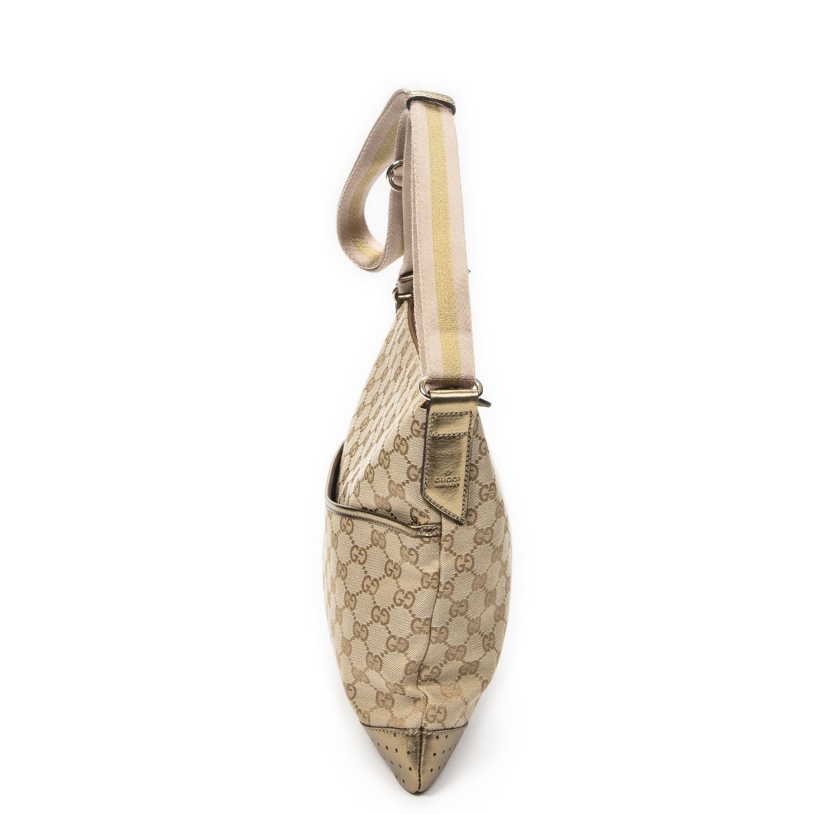Gucci Web Media Messenger Beige Blanc's GG Canvas — view 3