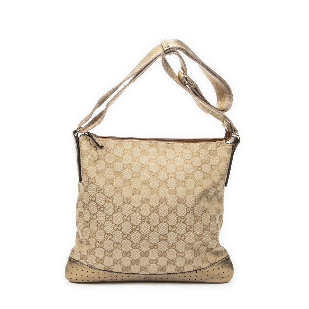 Gucci Web Media Messenger Beige Blanc's GG Canvas — view 5