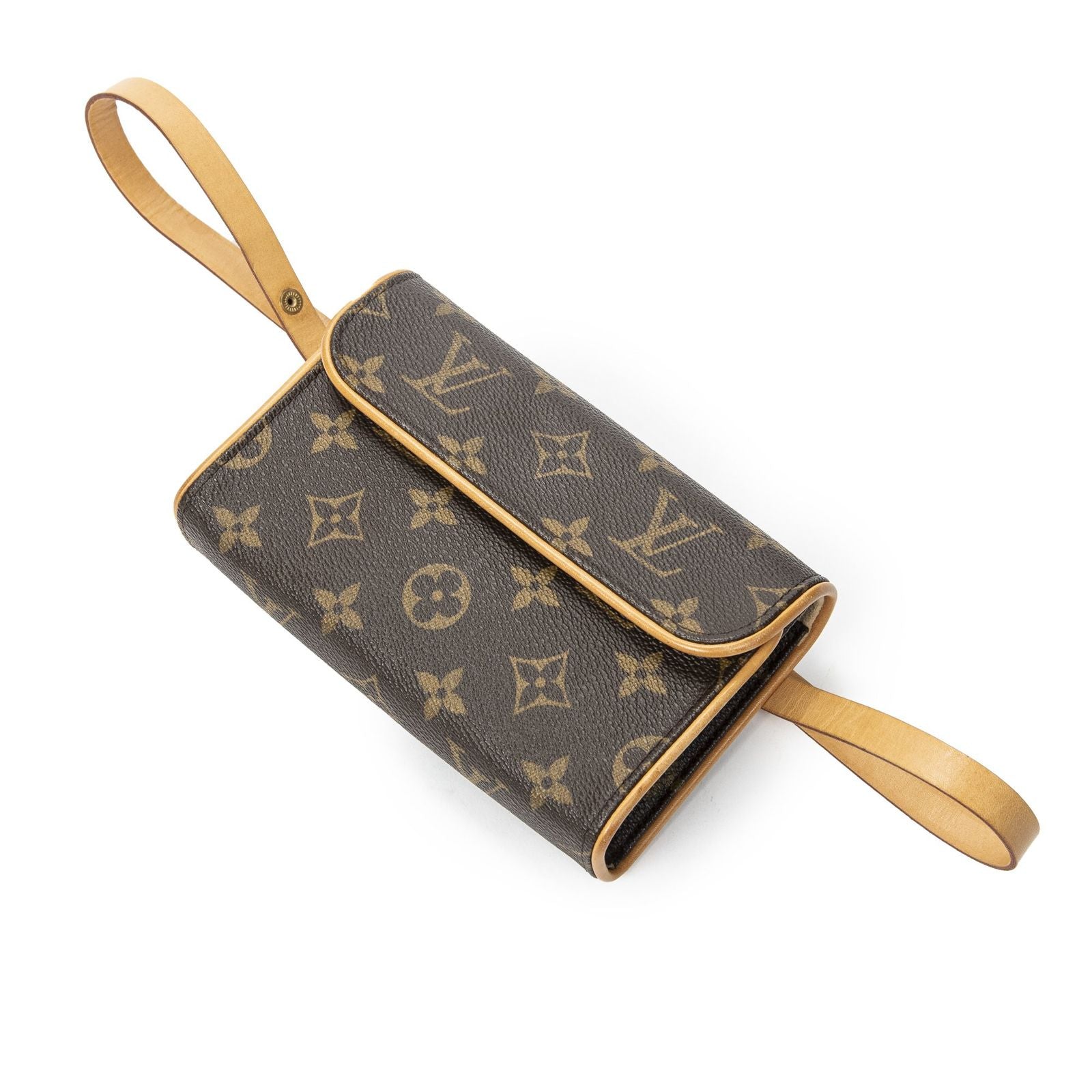 Louis Vuitton Pochette Florentine Brown Monogram Canvas Handbag