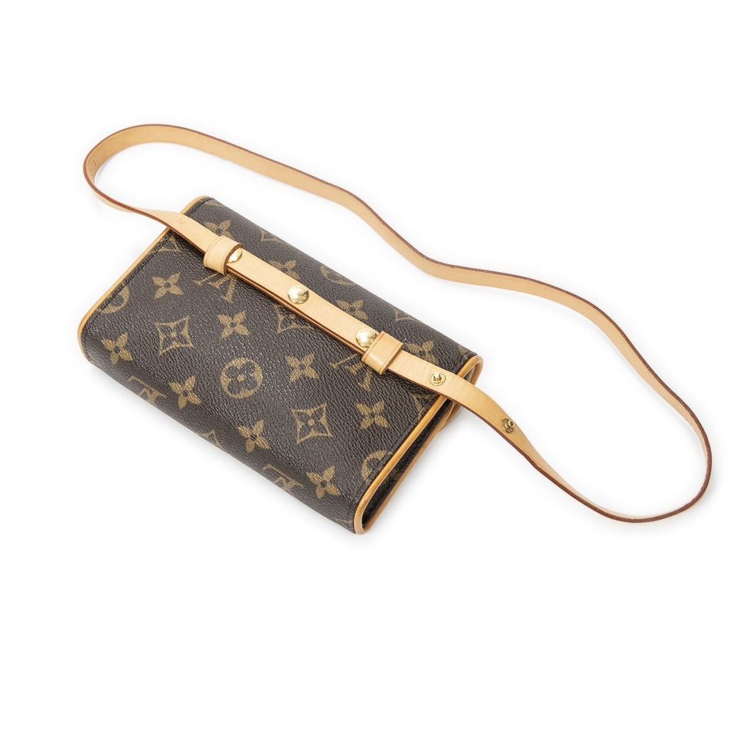 Louis Vuitton Pochette Florentine Brown Monogram Canvas Handbag — view 2