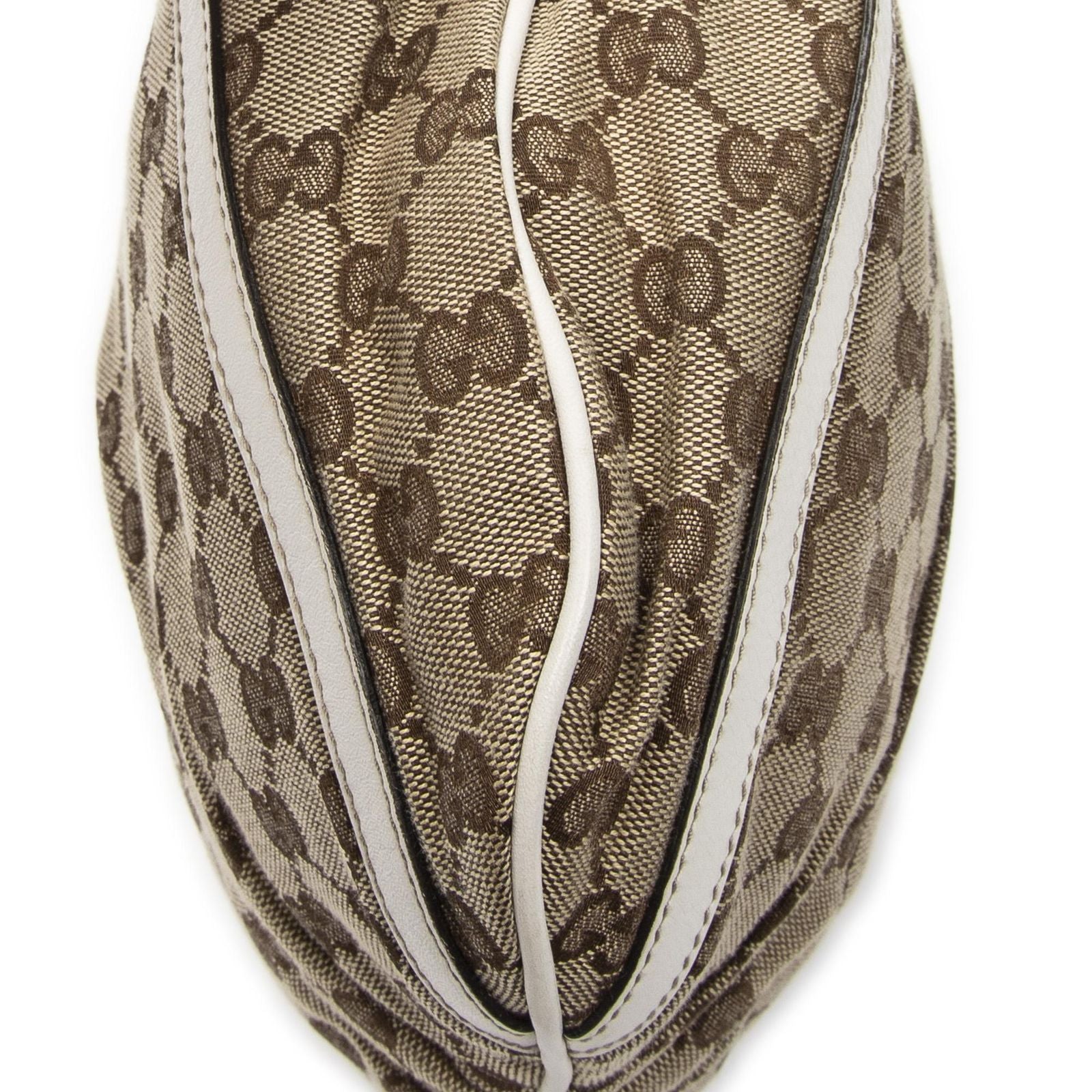 Gucci Abbey Shoulder Bag Beige Ivory GG Canvas — view 8