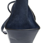Celine Midi Trapeze Navy Grain Calf Skin Leather Shoulder — view 7