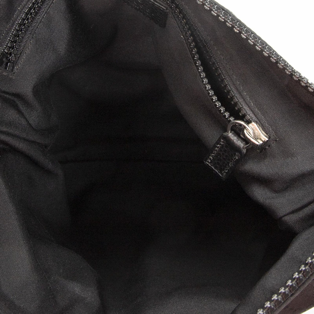 Gucci Zip Messenger Crossbody Black GG Nylon Canvas — view 9