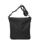 Gucci Zip Messenger Crossbody Black GG Nylon Canvas — view 5