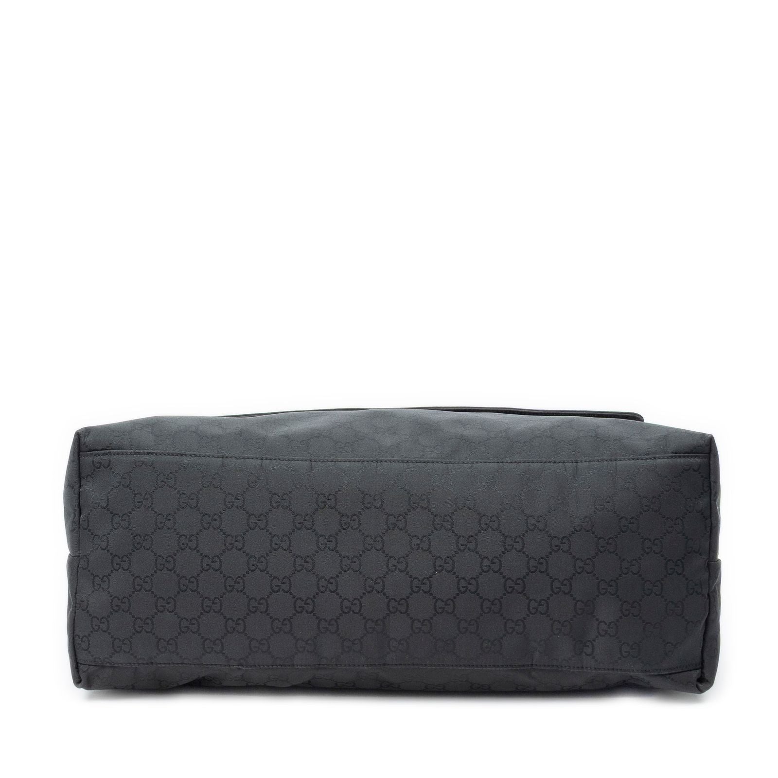 Gucci Large Flap Messenger Black GG Nylon Canvas — view 6