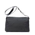 Gucci Large Flap Messenger Black GG Nylon Canvas — view 5