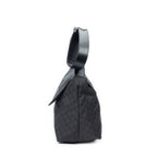 Gucci Large Flap Messenger Black GG Nylon Canvas — view 3