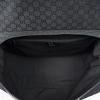 Gucci Large Flap Messenger Black GG Nylon Canvas — view 9
