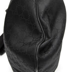 Gucci Large Flat Messenger Black GG Nylon Canvas — view 7