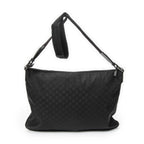 Gucci Large Flat Messenger Black GG Nylon Canvas — view 5