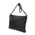 Gucci Large Flat Messenger Black GG Nylon Canvas — view 2