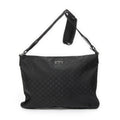 Gucci Large Flat Messenger Black GG Nylon Canvas