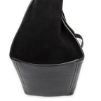 Celine Small Medium Swing Black Grain Calfskin Leather Shoulder Bag