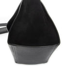 Celine Small Medium Swing Black Grain Calfskin Leather Shoulder Bag