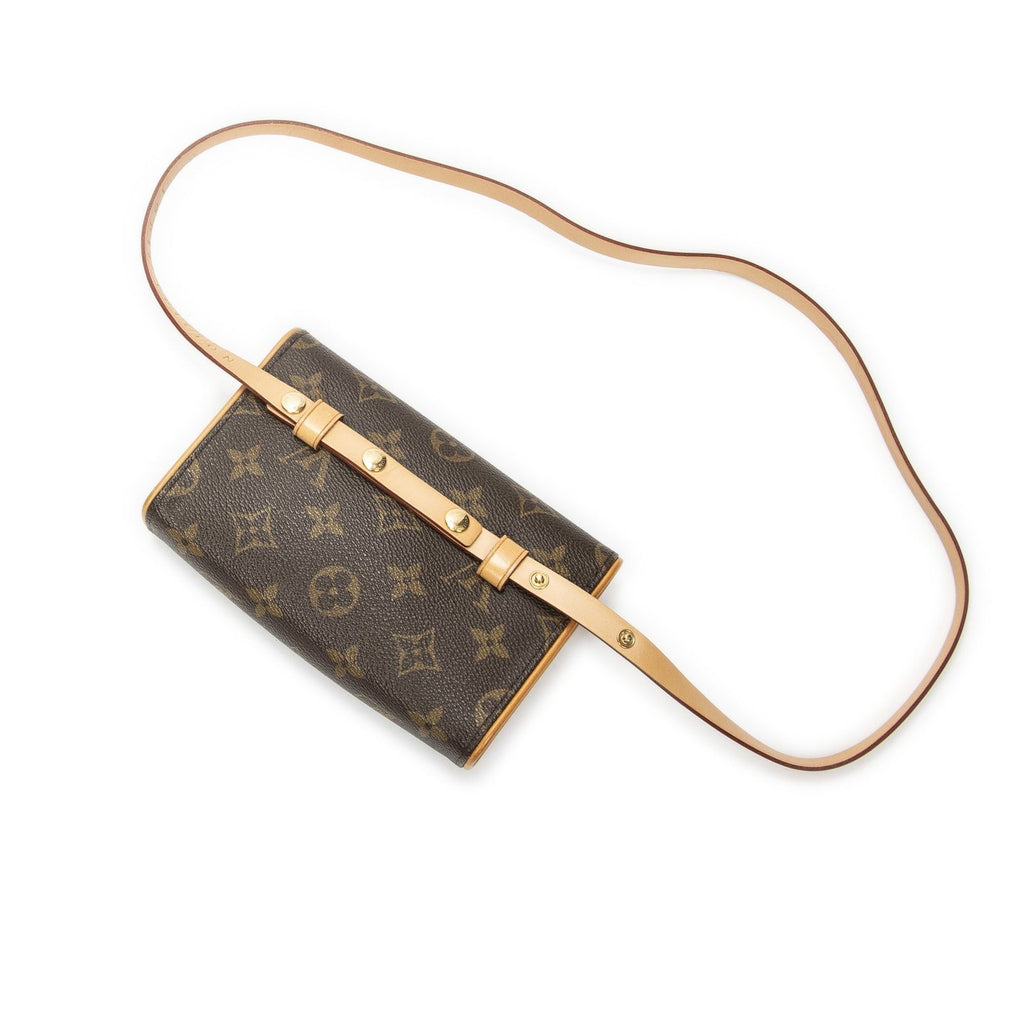 Louis Vuitton Pochette Florentine Brown Monogram Canvas Handbag — view 2