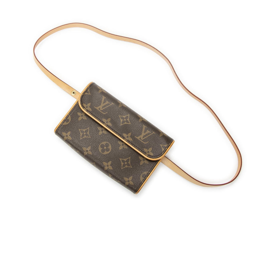 Louis Vuitton Pochette Florentine Brown Monogram Canvas Handbag