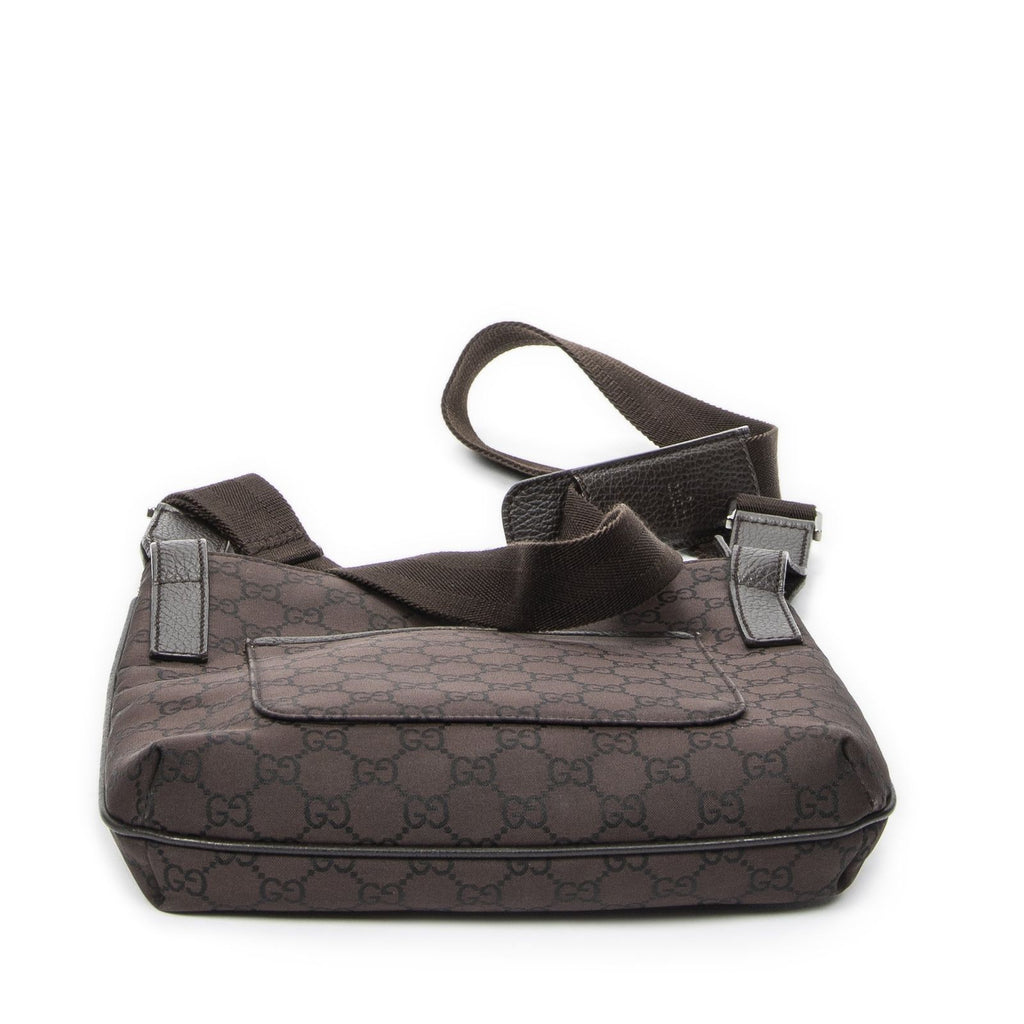 Gucci Front Pocket Jolicoeur Messenger Brown GG Nylon Canvas — view 6