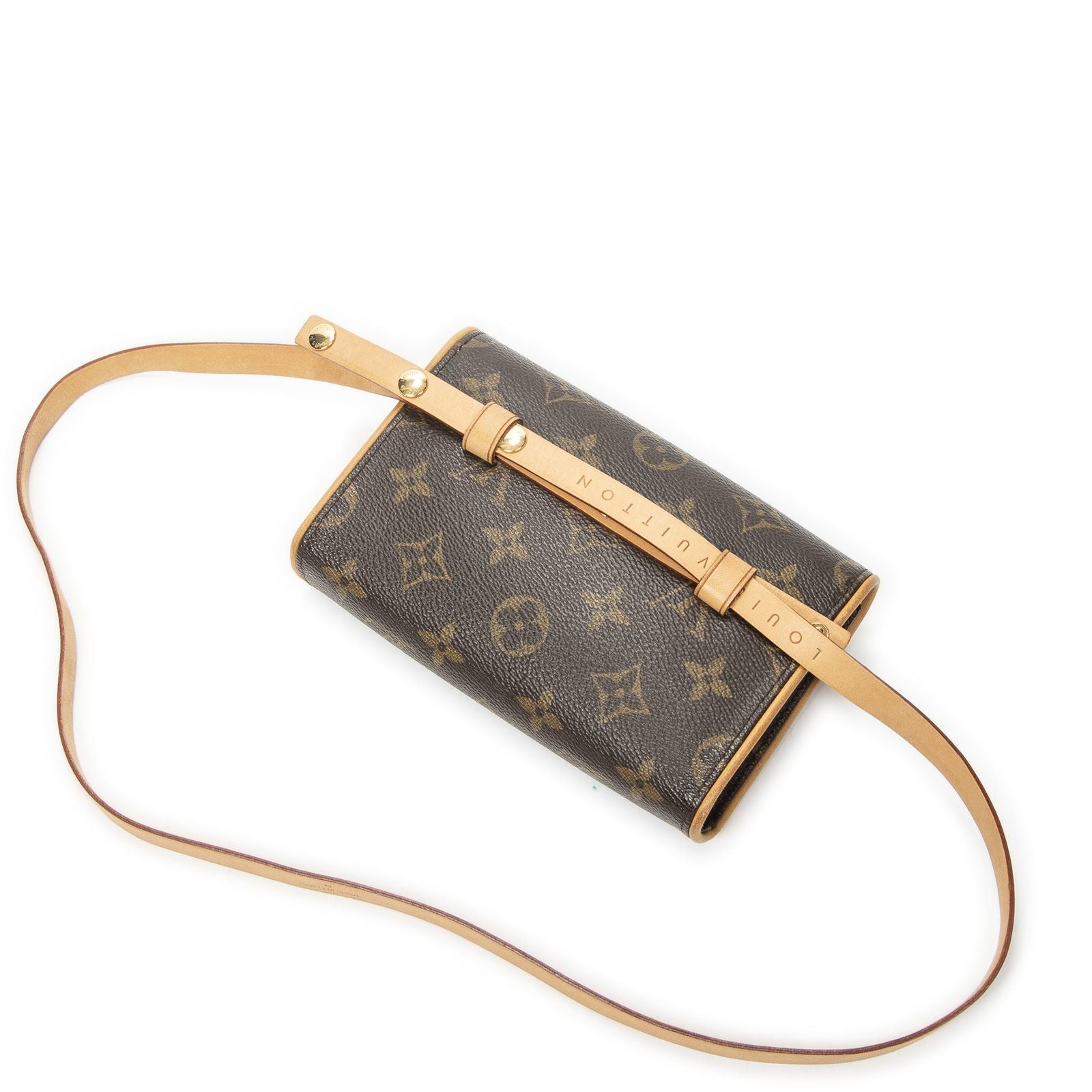 Louis Vuitton Pochette Florentine Brown Monogram Canvas Handbag — view 2