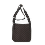 Gucci Front Pocket Jolicoeur Messenger Brown GG Nylon Canvas