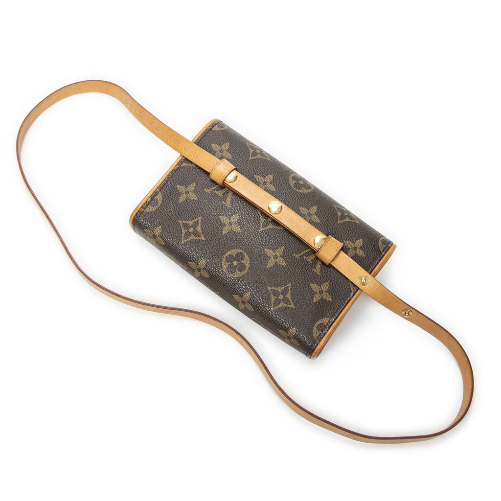 Louis Vuitton Pochette Florentine Brown Monogram Canvas Handbag — view 2