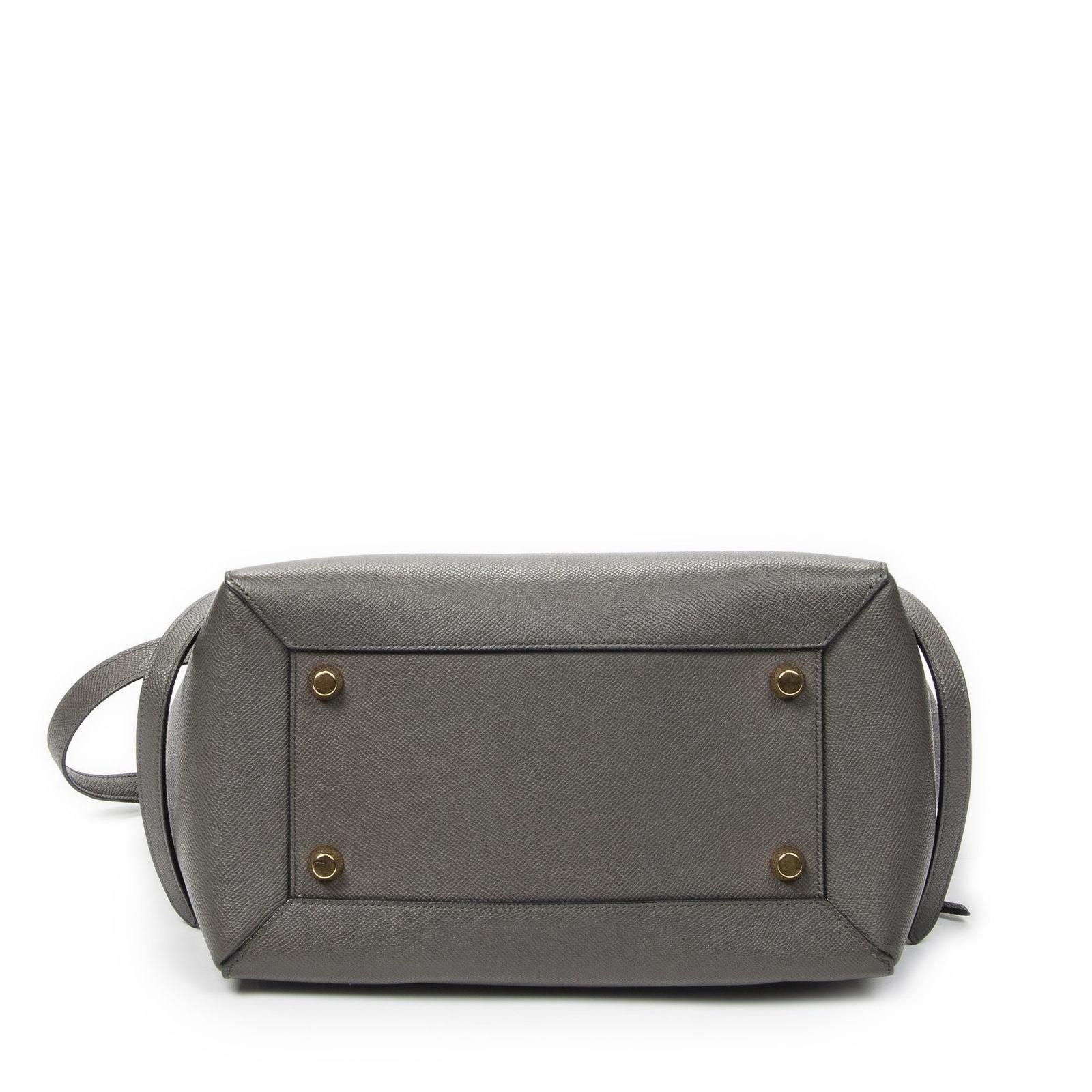 Celine Mini Belt Bag Gray Grain Calf Skin Leather — view 6