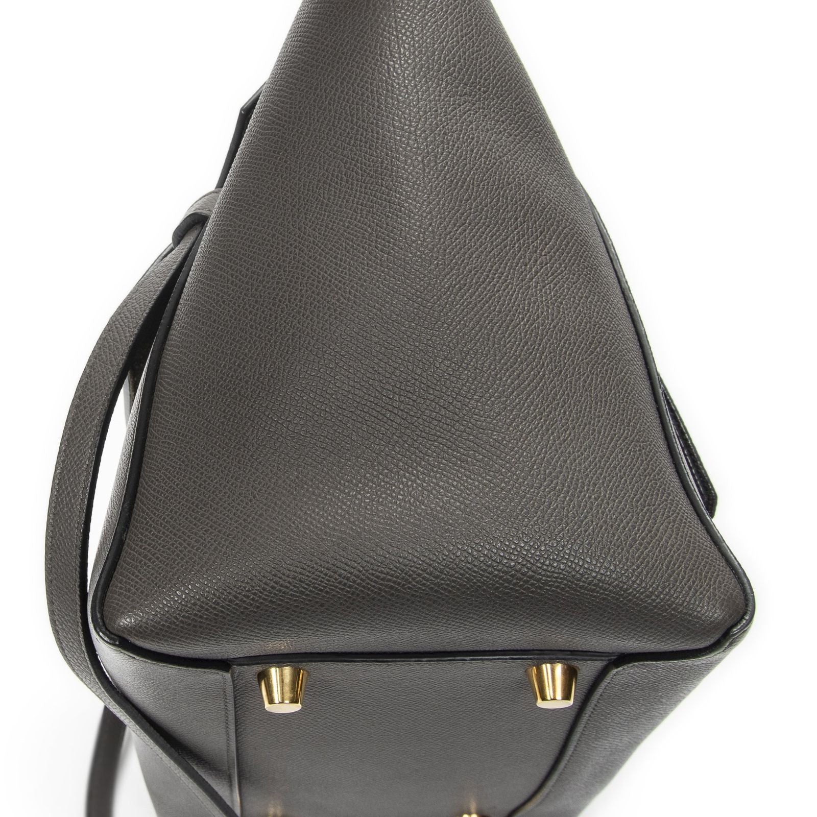 Celine Mini Belt Bag Gray Grain Calf Skin Leather — view 8
