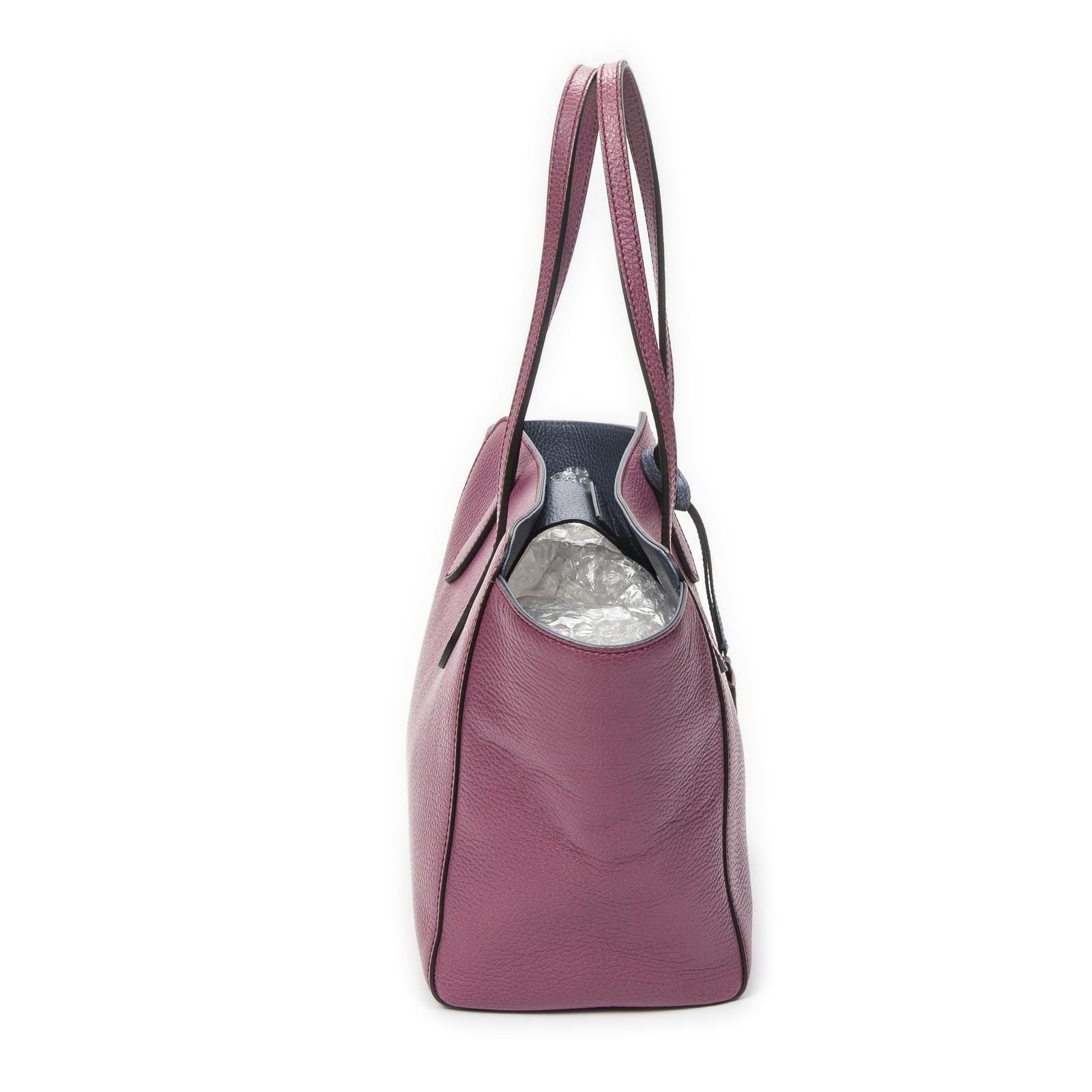 Gucci Small Swing Tote Purple Grain Calf Skin Leather — view 4