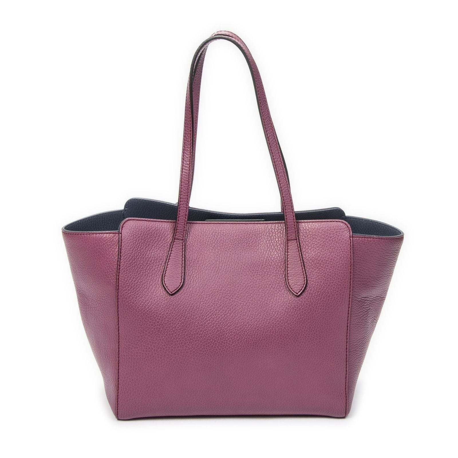 Gucci Small Swing Tote Purple Grain Calf Skin Leather — view 5
