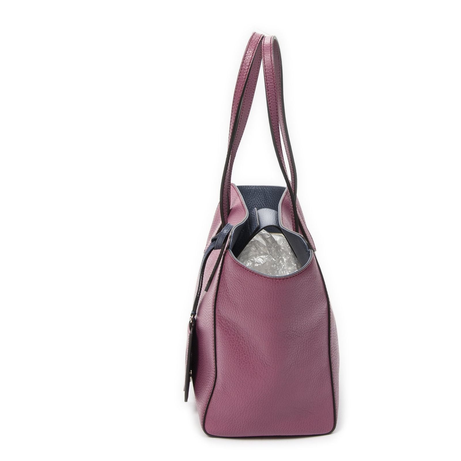 Gucci Small Swing Tote Purple Grain Calf Skin Leather — view 3