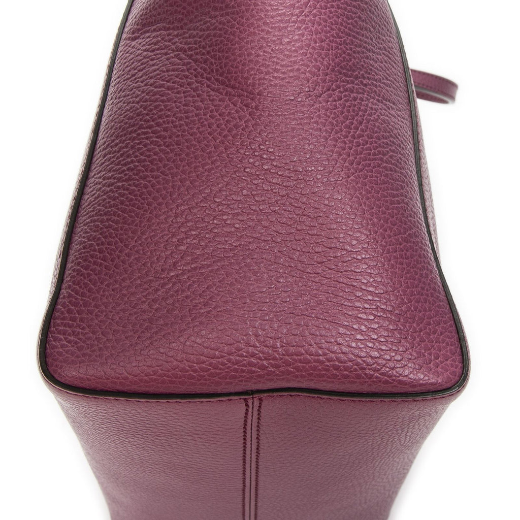 Gucci Small Swing Tote Purple Grain Calf Skin Leather — view 7