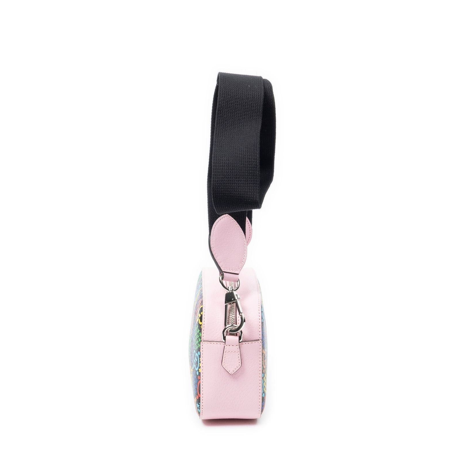 Gucci GG Psychedelic Camera Bag Pink Red Black Print Coated Canvasa — view 3