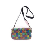 Gucci GG Psychedelic Camera Bag Pink Red Black Print Coated Canvasa