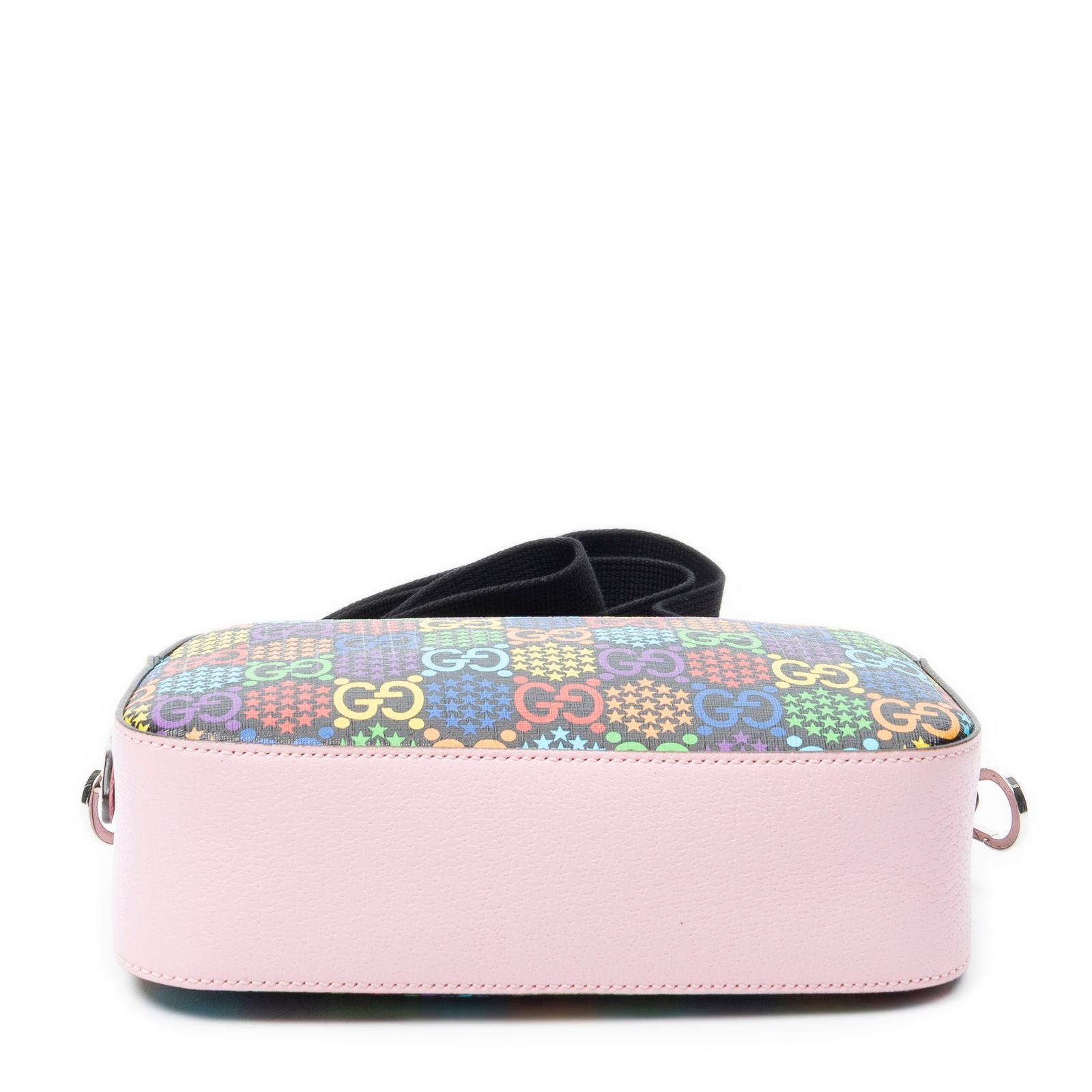 Gucci GG Psychedelic Camera Bag Pink Red Black Print Coated Canvasa — view 6