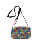 Gucci GG Psychedelic Camera Bag Pink Red Black Print Coated Canvasa — view 5