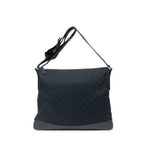 Gucci Large Flap Messenger Black GG Canvas — view 5