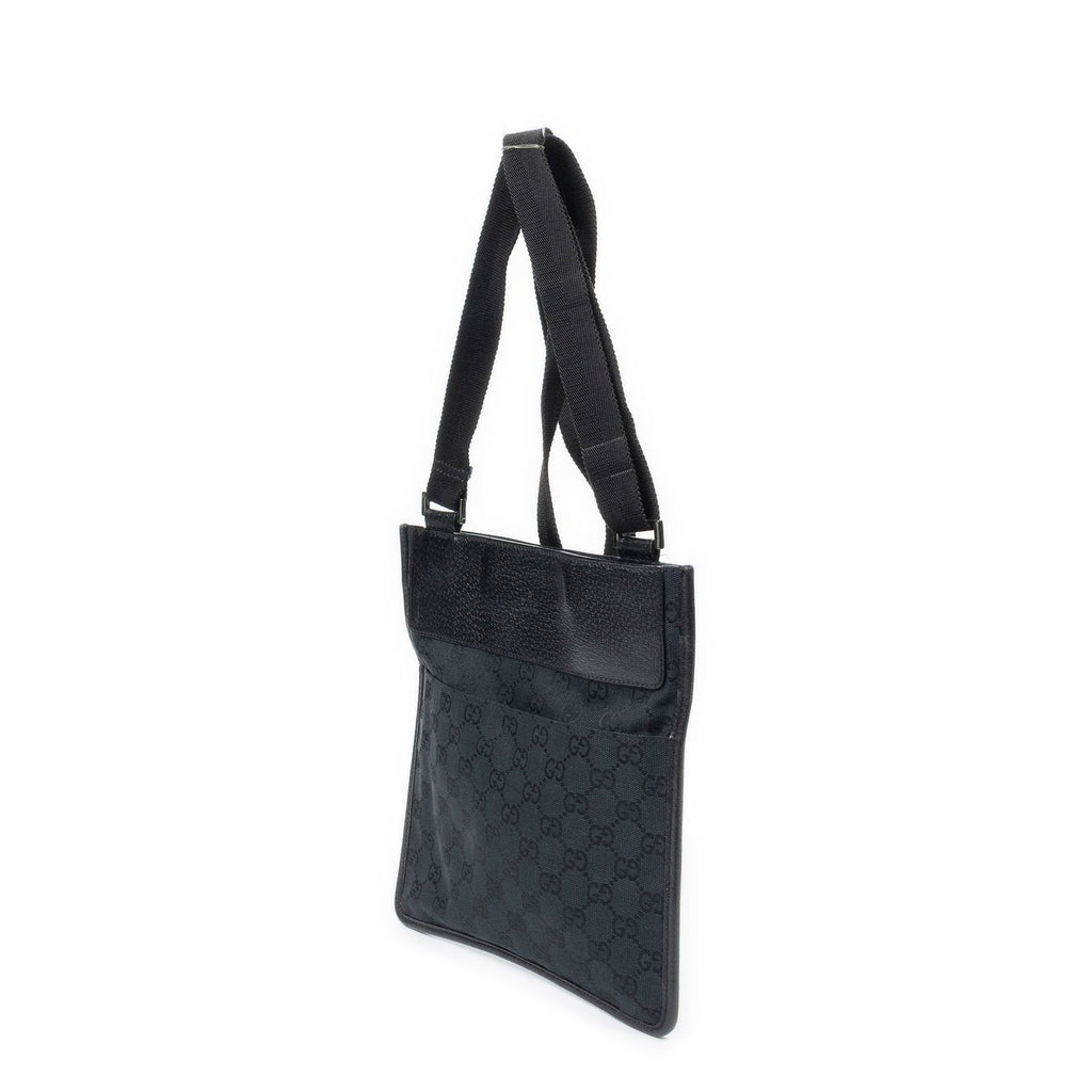 Gucci Small Messenger Black GG Canvas — view 2
