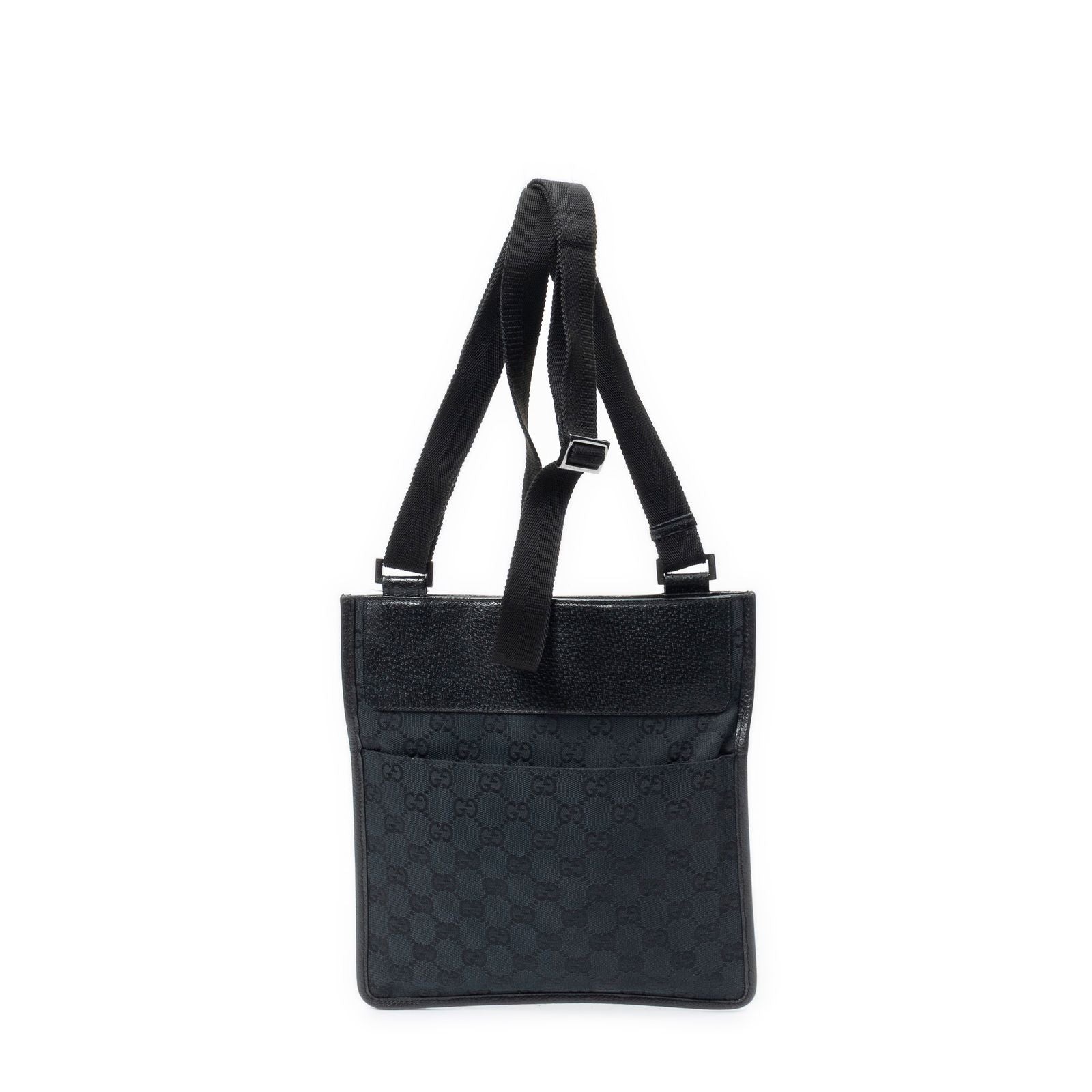 Gucci Small Messenger Black GG Canvas — view 5
